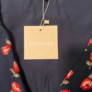 Mini wrap floral dress